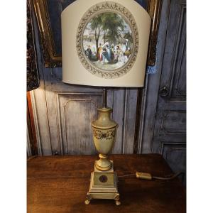 Empire Style Painted Sheet Metal Lamp