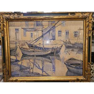 Tableau aquarelle De A Vincent