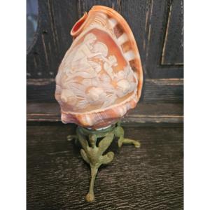 Art Nouveau Shell Lamp Base