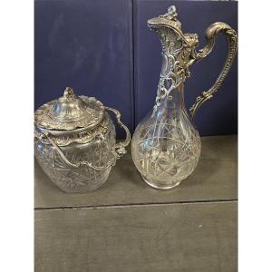 Rococo-style Ewer And Sugar Bowl  