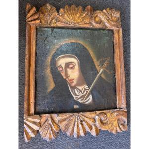 Painting Of A Virgin Of Sorrow 18th Century