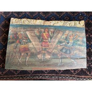 19th-century Sicilian Cart Panel