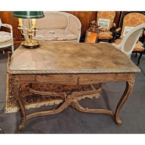 Middle Table In Limed Wood Napoleon III Period