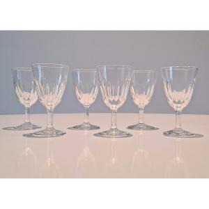 6 Baccarat Crystal Aperitif Glasses
