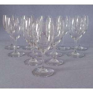 12 Large Baccarat Glasses, Brion High Model No. 2