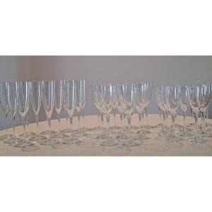 Set Of 36 Baccarat Dom Perignon Glasses