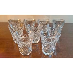 Set Of 9 Saint Louis Crystal Shot Glasses, 5.5 Cm Tall