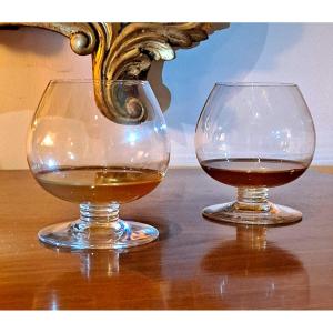 Baccarat Cognac Or Whisky Balloon Glass Set (dual Set)