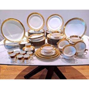 Limoges Porcelain Dinner Service By Chastagnier & Cie