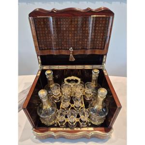 Napoleon III Liqueur Cellar Baccarat Glassware Complete