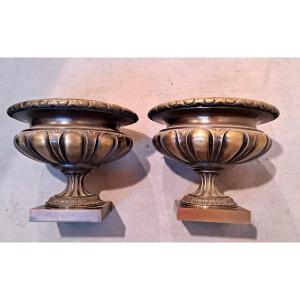 Pair Of Bronze Basins
