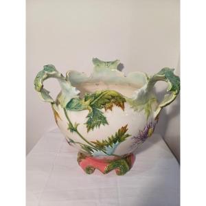 Faience Planter In Vallauris