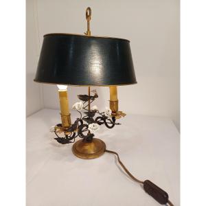 Flowered Sheet Metal Hot Water Bottle Lamp 
