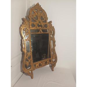 18th Century Gilded Wooden Parclose Mirror