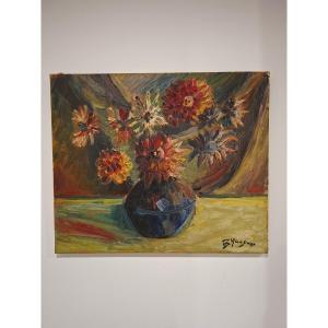 Bouquet Of Flowers In A Vase