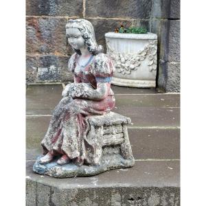 Snow White In Painted Stone 