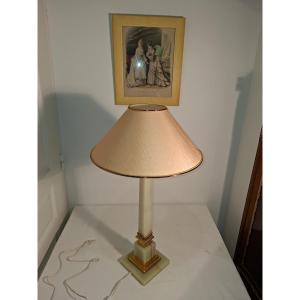 Onyx And Bronze Lamp