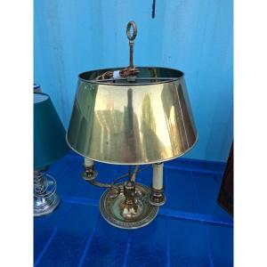 Bronze And Brass Bouillotte Lamp
