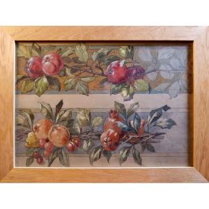 Anonymous Late 19th Century "plant Study" Watercolor And Gouache - Circa 1900