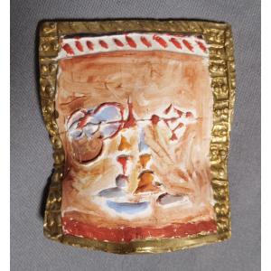 Gilbert Portanier - Small Orange Face Mask - Vallauris - Cannes