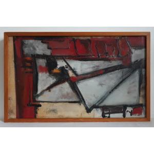 Dan Gonnet-danis - Montbrison - Playground - Oil On Panel - Abstract