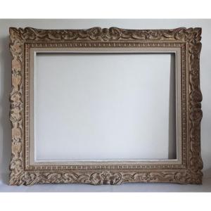 Montparnasse Frame In Carved Wood 15p Format For 65 X 50 Cm Painting