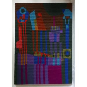 Welcomme Pernelle Tapestry Abstract Composition