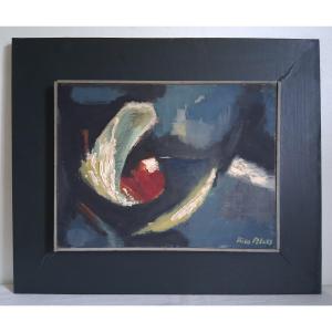 Rico Blass (1908-2002) Abstract Composition Oil On Panel