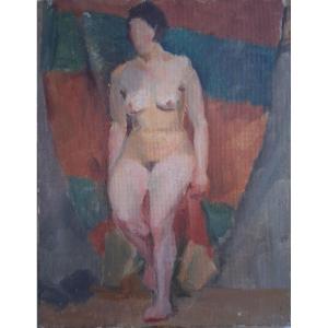 Oil On Panel Female Nude 1930/1940