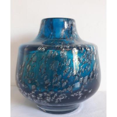 Murano Bubble Inclusions Glass Vase
