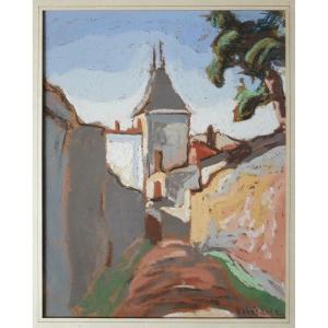 Michel Petrovitch Kretiline (born In 1875) Russian School Gouache Landscape