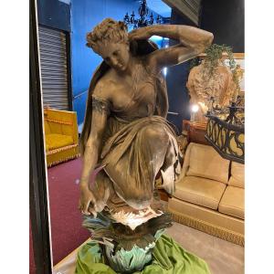 Important Cast Iron Garden Fountain