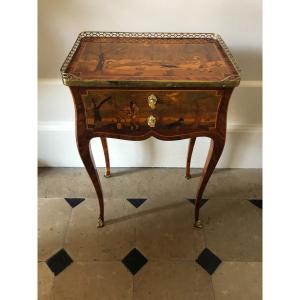 Small Louis XV Period Marquetry Table