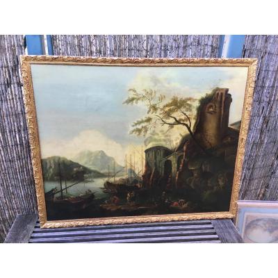 Oil On Canvas Epoque 18th Century