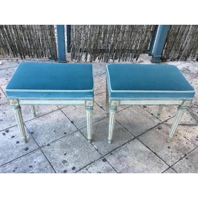 Pair Of Louis XVI Period Stools