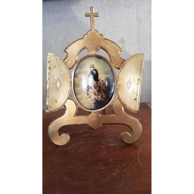 Adsorption Of The Enamelled Virgin Polychrome