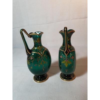 Aiguiéres En Paire Verre émaillé 