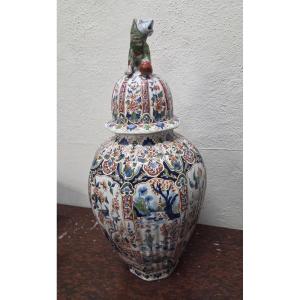 Large Earthenware Vase From Desvres 