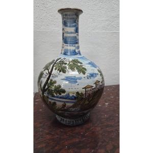 Castelli Earthenware Bottle Vase