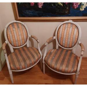 Pair Of Louis XVI Armchairs