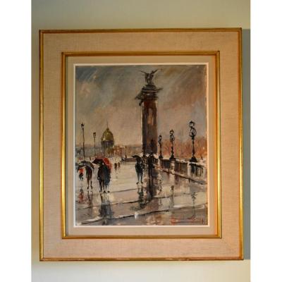 Canvas By Bernard Lignon The Pont Alexandre III