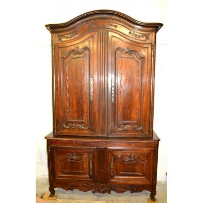 Buffet 2 Walnut Body Louis XV Period