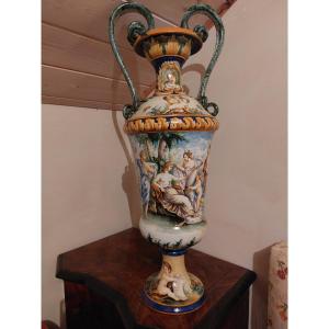 Italian Majolica Vase