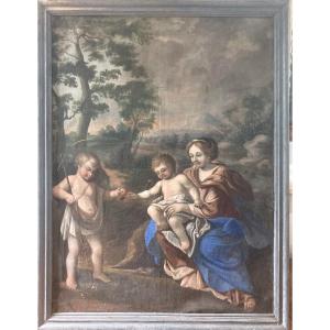 Large Decorative Painting End Of 17th Century