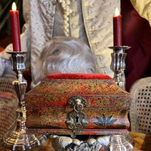 Pin Box, Aventurine Decor, 18th Century