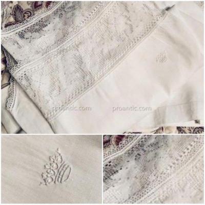 3 Lady's Shirts With Ducal Crown, Linen Thread.