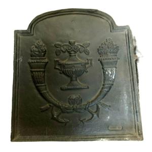 Cast Iron Fireplace Bottom Plate XX Century