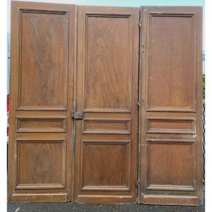 Suite Of Three Passage Doors In Solid Fir XX Century