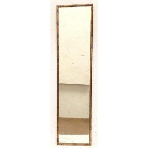 Louis XVI Style Mirror In Wood And Golden Stucco XIX Century Fireplace Trumeau