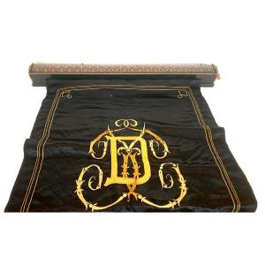 Roller Fireplace Screen In Marquetry, Napoleon III Period